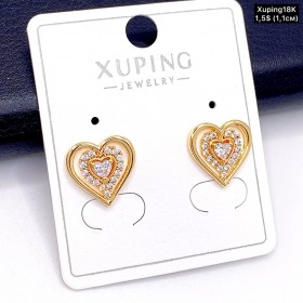 Сережки Xuping18К 19598 (1,1 см.)